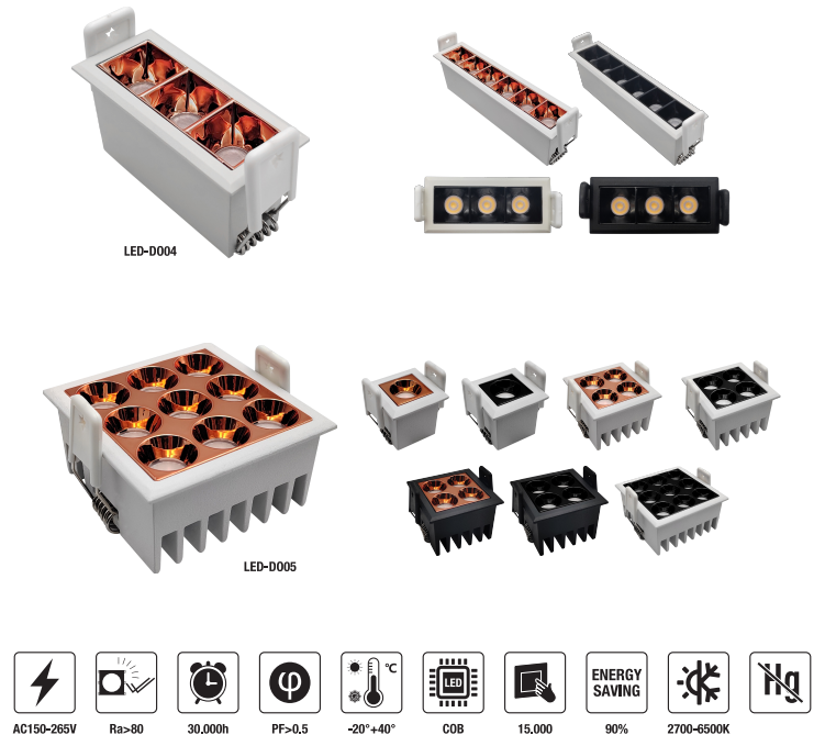 LED-DO05-15W 　LED Down Light