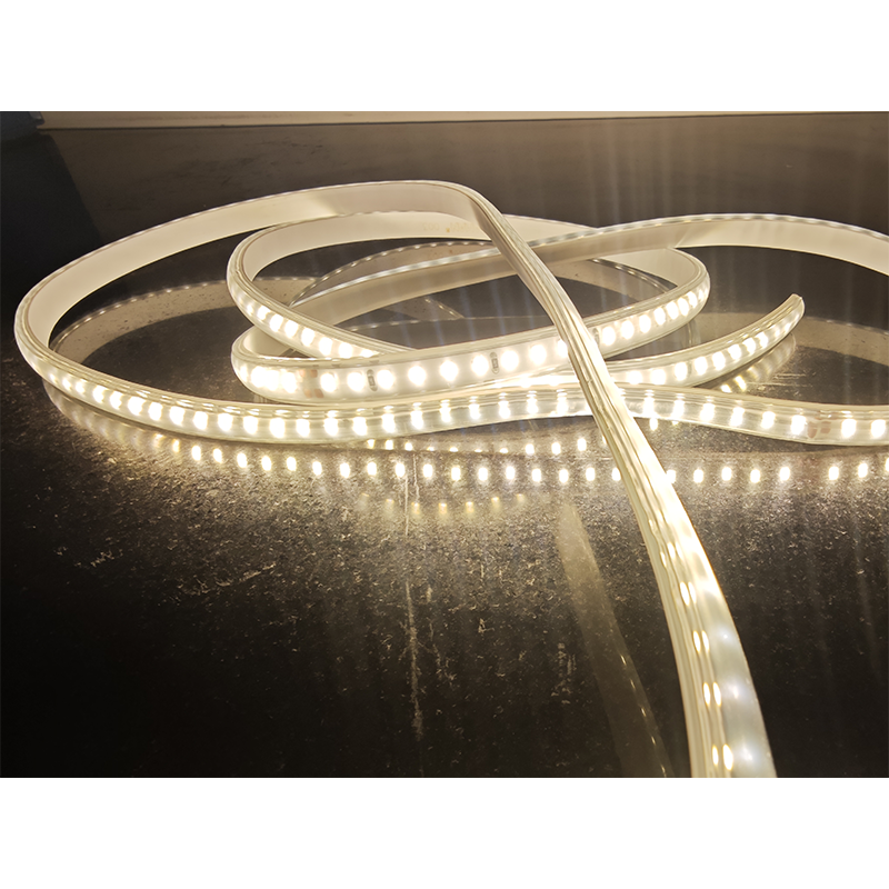 220V PVC HIGH VOLTAGE STRIP LIGHT 7W IP65 Waterproof SMD5050 3000/4000/6500K CE/RoHS CRI80 single row