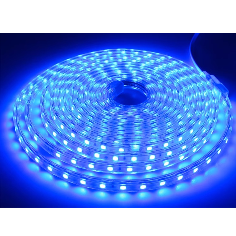 220V PVC HIGH VOLTAGE STRIP LIGHT 7.5W IP65 Waterproof SMD5050 RGB CE/RoHS CRI80 single row