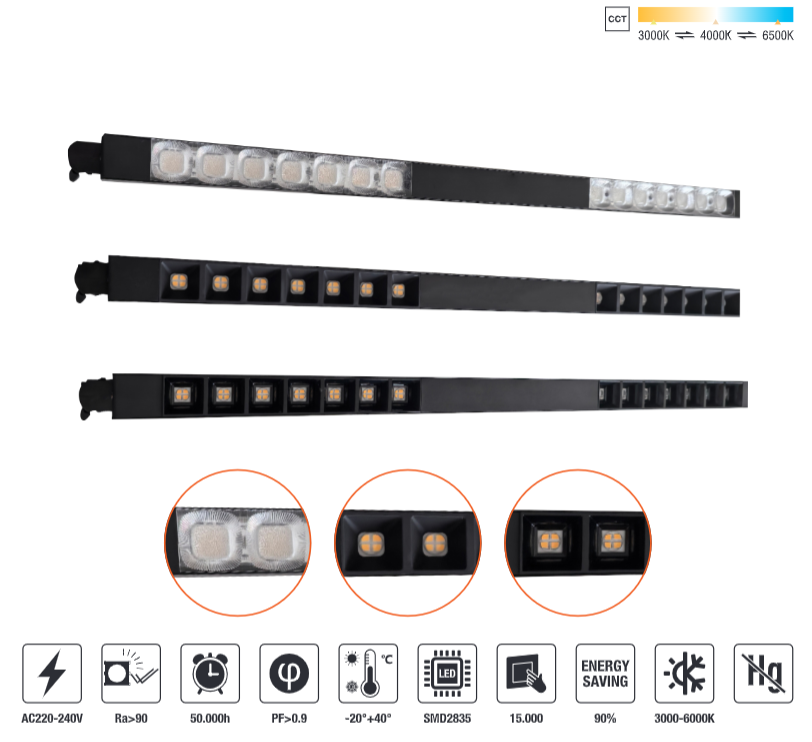 LED-LTL201C-40W LED Linear Track Light