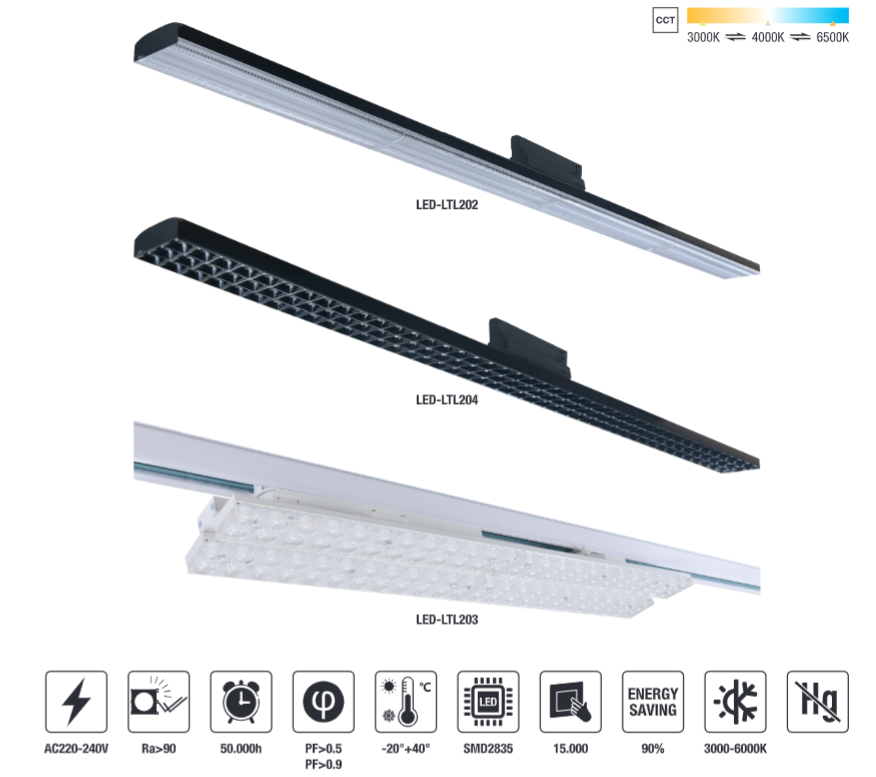 LED-LTL202-60W　LED Linear Track Light