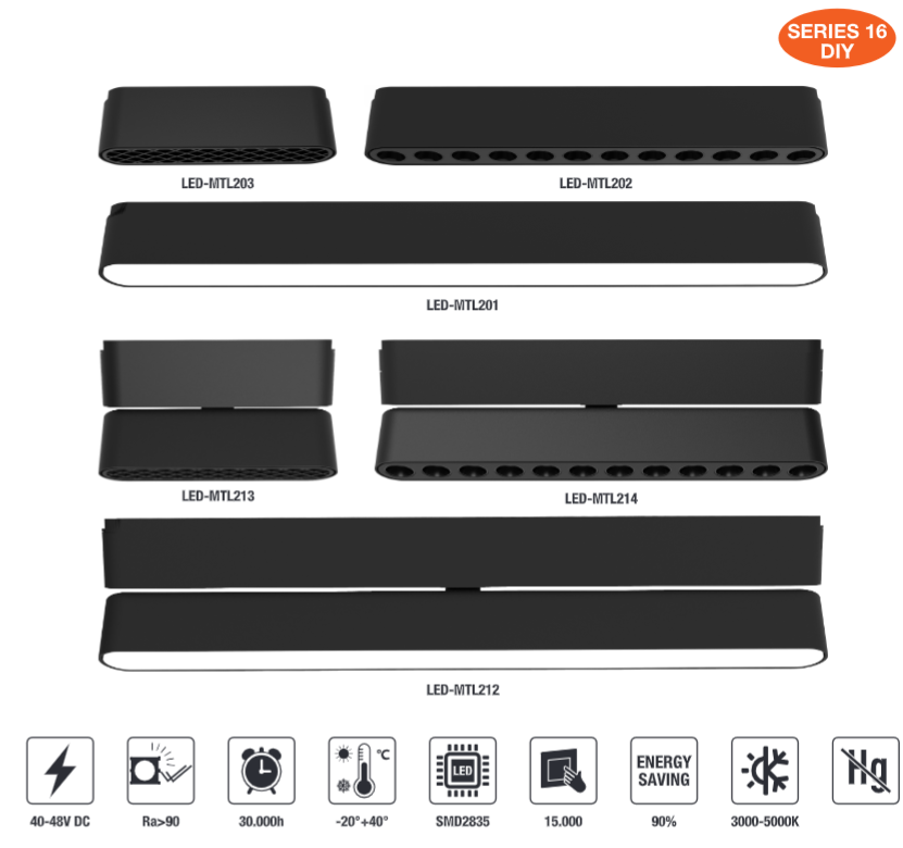 LED-MTL212-18W　LED Linear Track Light