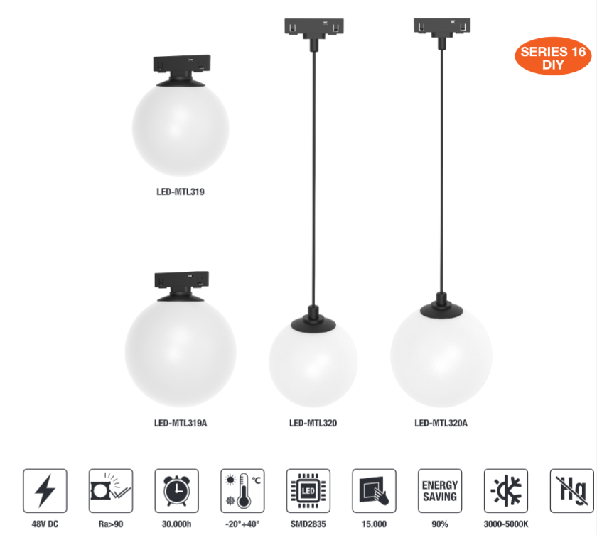 LED-MTL319A-5W LED Magnetic Track Light