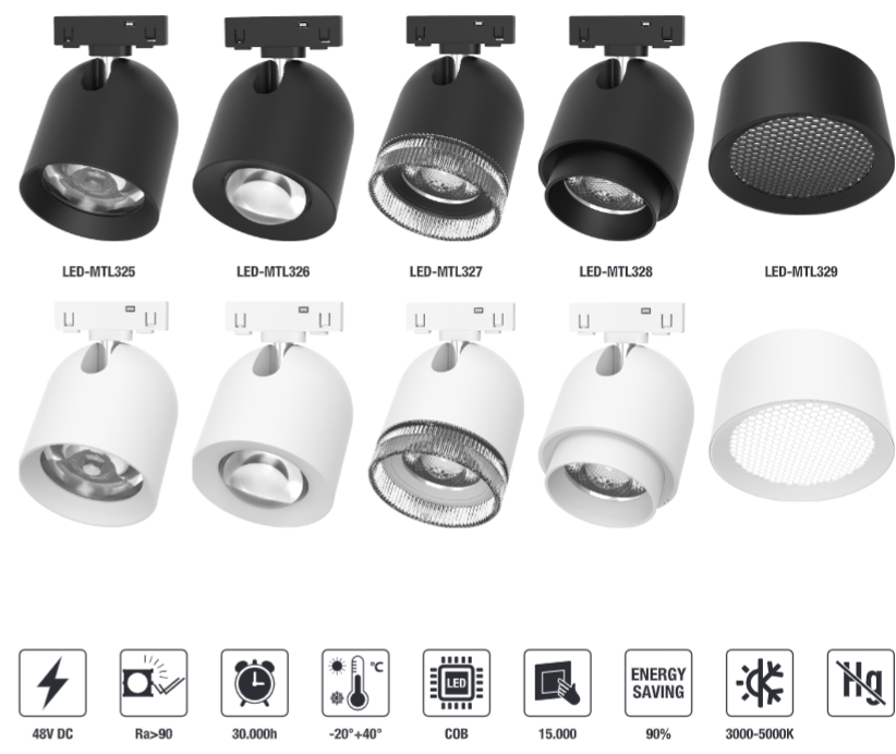 LED-MTL326-10W LED Magnetic Track Light