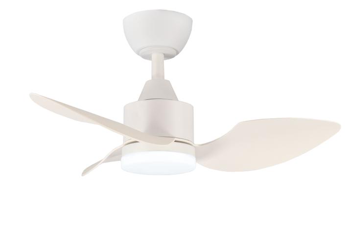 30'' 6 speed remote control straight ceiling fan light