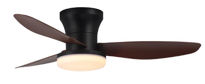 42'' 6 speed remote control straight ceiling fan light 30w CCT