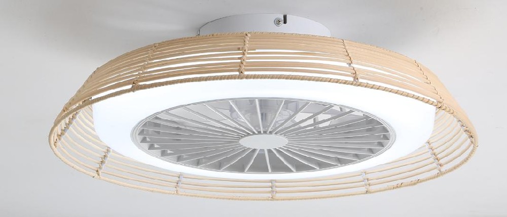 18'' small bedroom ceiling fan light CCT dimming 6 speed remote control