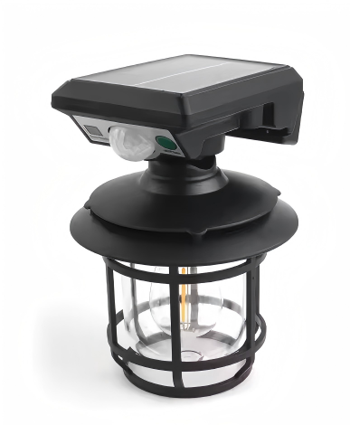 LED solar wall light garden PIR sensor IP44