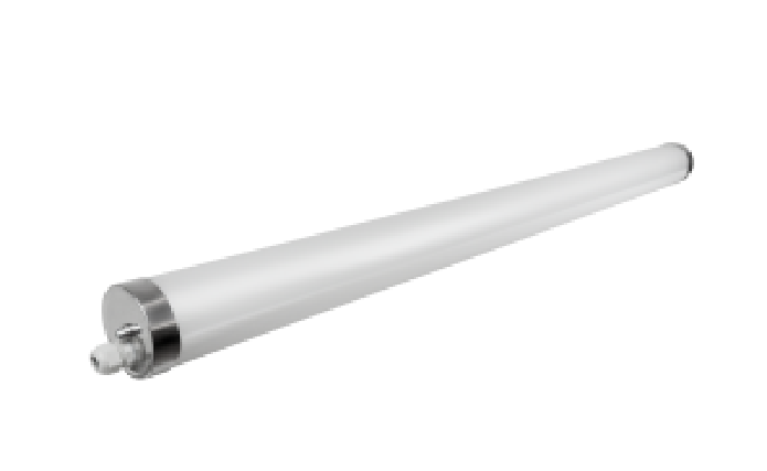 30W 45W 60W IP65 Waterproof  LED Tri-Proof Light Fixture Workshop Tube 130LM/W  PC material 3-Year Warranty