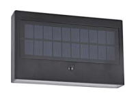 LED solar power wall lamp IP54 upwards downwards light
