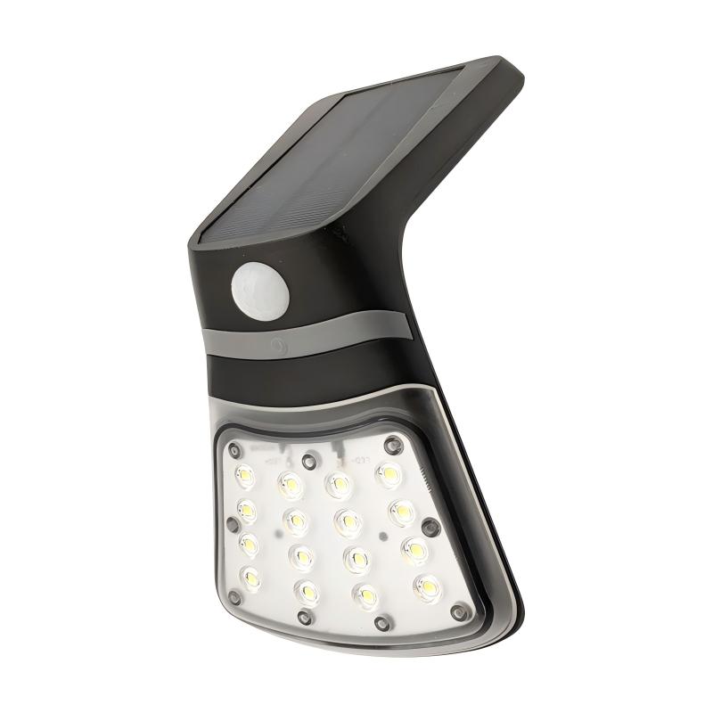 IP44 solar wall light garden gate with PIR sensor