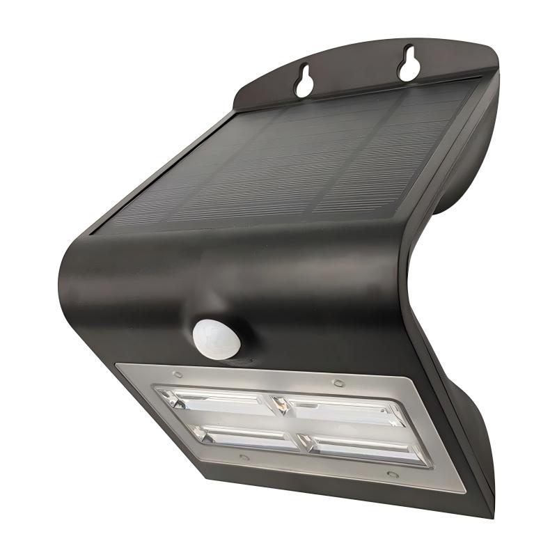 IP44 solar wall light garden gate with PIR sensor
