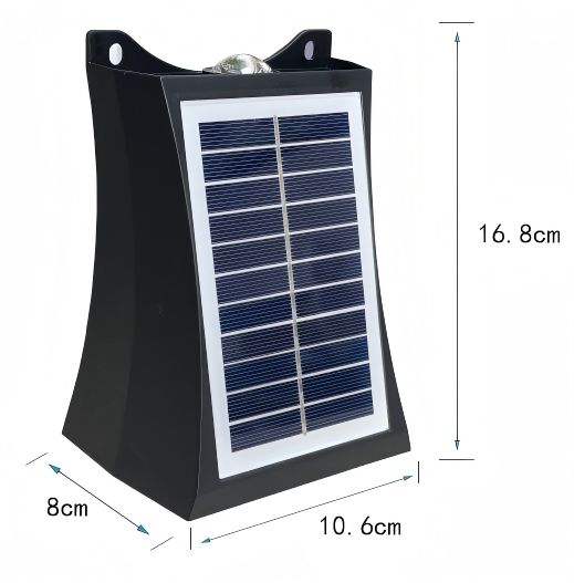 LED solar wall light garden IP44 1200mah battery