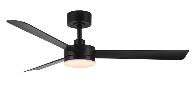 52'' straight ceiling fan light