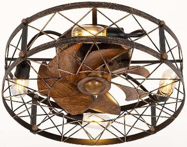 20'' bedroom ceiling fan light