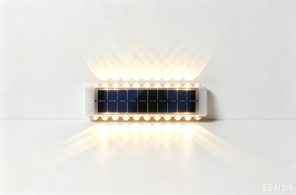 ABS up and Down Solar Wall Light Garden Decoration Lights Outdoor IP44 Waterproof Wall Mounted Led Solar Wall