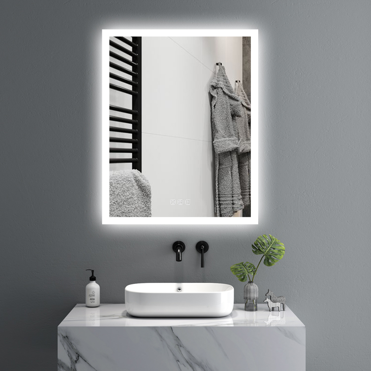 Touchscreen-lit LED hotel LED wall mirrors Bar with illuminated glass mirrors