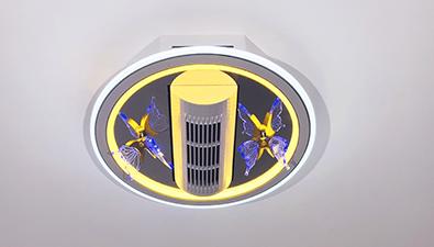 Remote control+Bluetooth APP control CCT Stepless dimming bladeless fan light