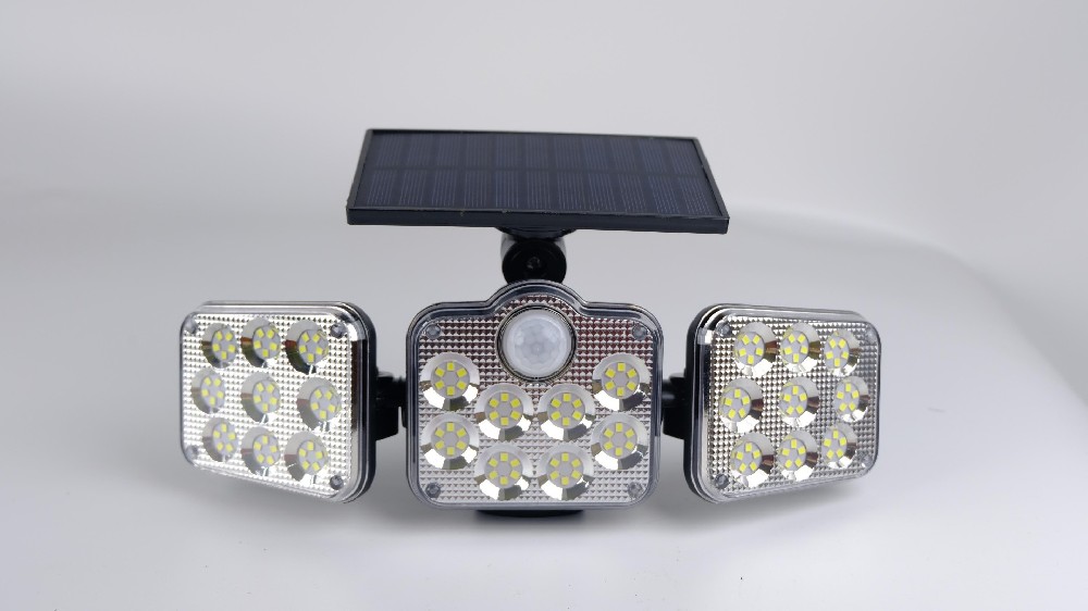 LED solar wall light IP44 2.4ah battery garden garage passage corridor